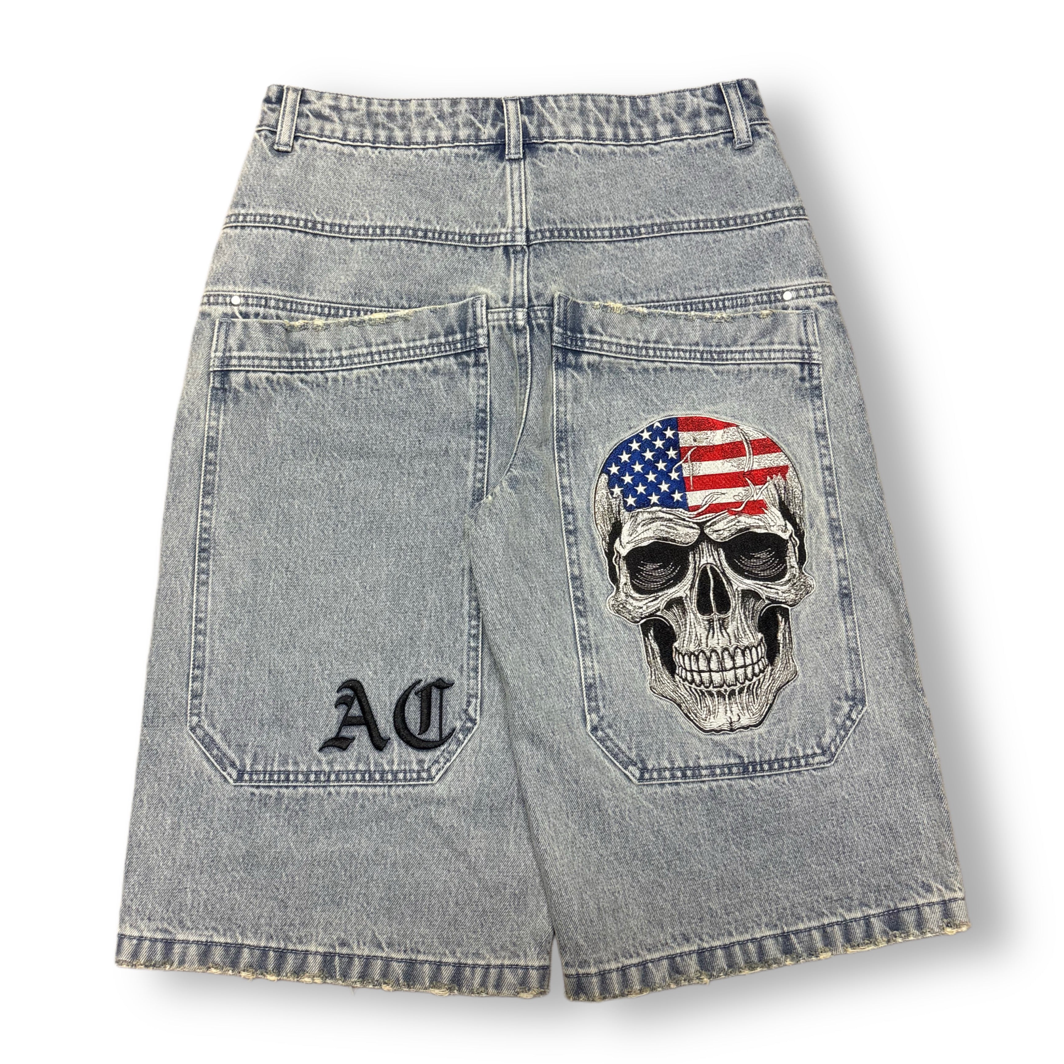 Patriot Jorts | Alternative Denim Shorts | Angel Cutlass – Angel ...